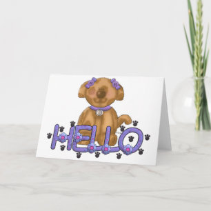 Hello Doggie Card