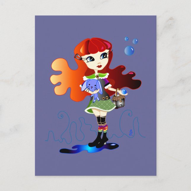 Hello Dollies: Fira Postcard (Front)