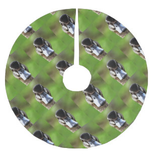 Hello Ducky Quirky Duck Portrait Brushed Polyester Tree Skirt