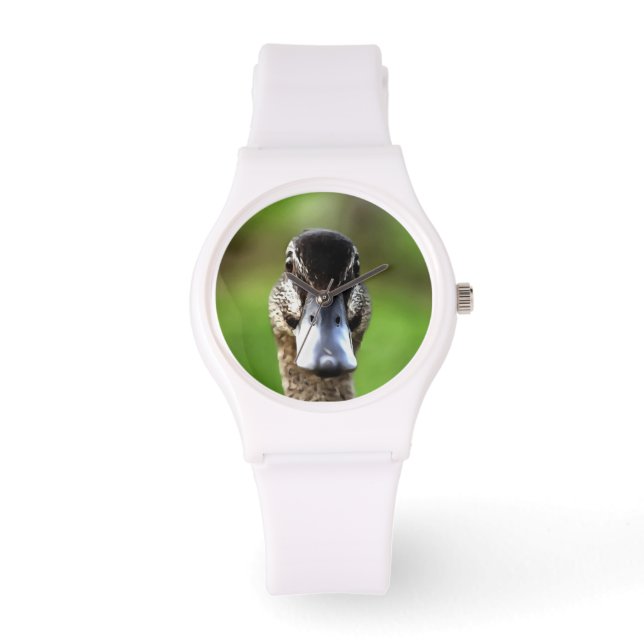 Hello Ducky Quirky Duck Portrait Watch (Front)