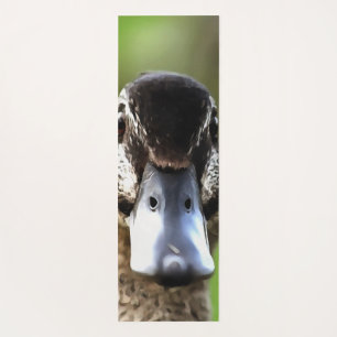 Hello Ducky Quirky Duck Portrait Yoga Mat