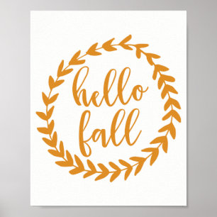 Hello Fall Art Print