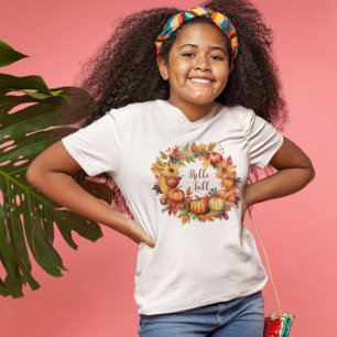 Hello Fall, Autumn Fall Vibes T-Shirt