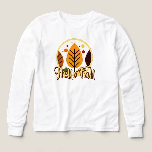 Hello Fall Autumn Forest Nature (Design Front)