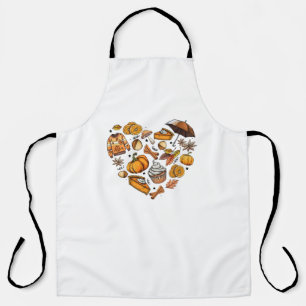 Hello Fall Autumn Leaves Cosy Seasonal Fall Apron
