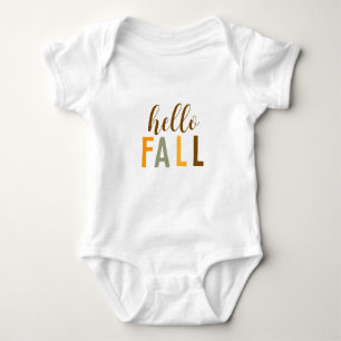 Hello Fall  Baby Bodysuit