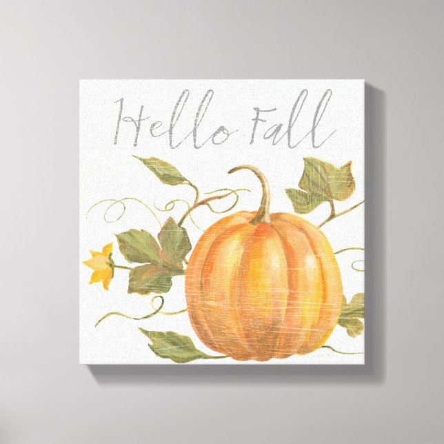 Hello Fall Canvas Print (Front)