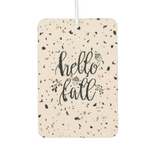 "Hello Fall" Car Air Freshener