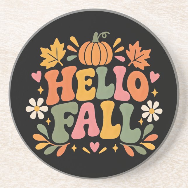 Hello Fall Coaster (Front)