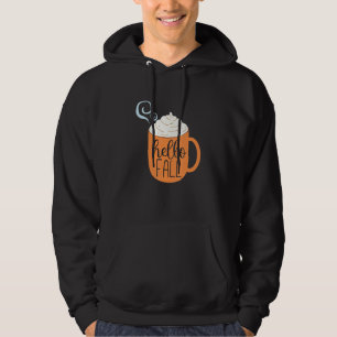 Hello Fall Coffee Hot Cocoa Hoodie