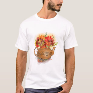 Hello Fall Cosy Autumn Graphic T-Shirt