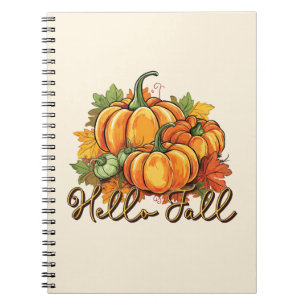Hello Fall – Cosy Pumpkin Patch Notebook