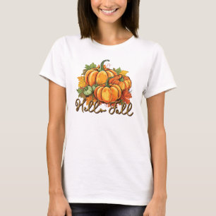 Hello Fall – Cosy Pumpkin Patch T-Shirt
