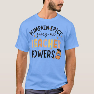 Hello Fall Falling Autumn Pumpkin Spice Teacher Po T-Shirt