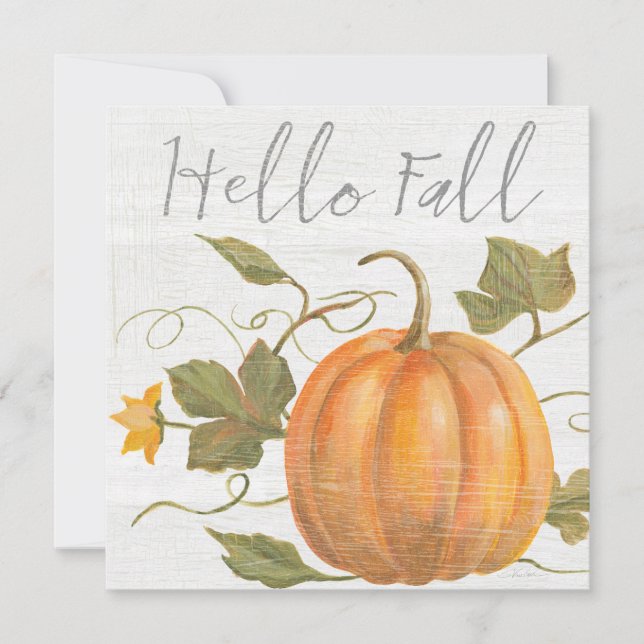 Hello Fall Holiday Card (Front)