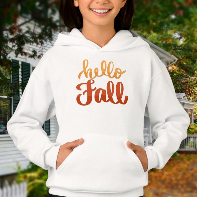 Hello Fall - Kids Sweater / Autumn Girl Sweater  (Creator Uploaded)