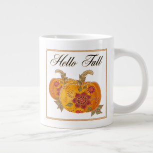 Hello Fall Large Coffee Mug