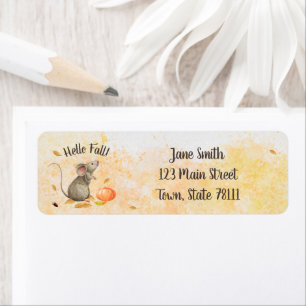Hello Fall Mouse Return Address