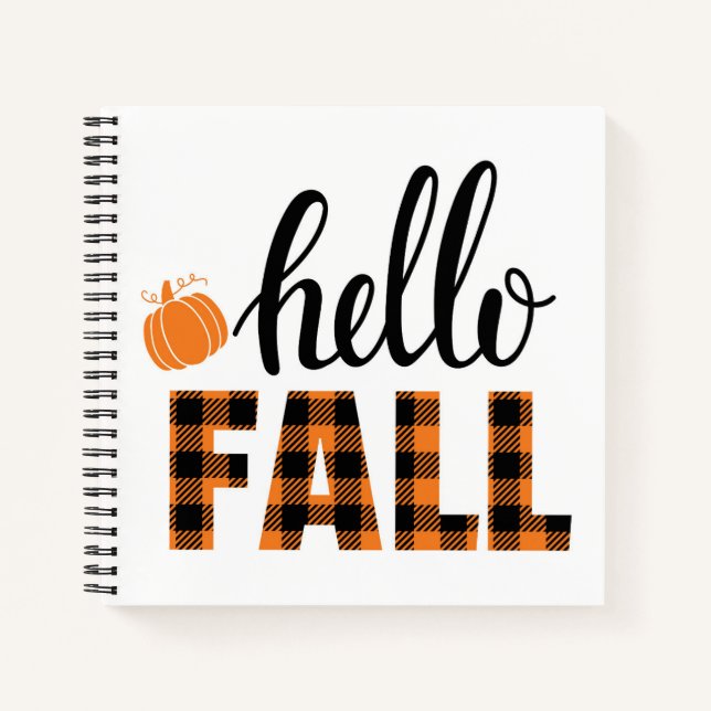 Hello Fall Notebook (Front)
