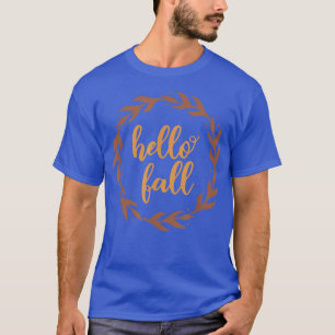 Hello Fall Pumpkin Halloween, Hello Fall Thanksgiv T-Shirt
