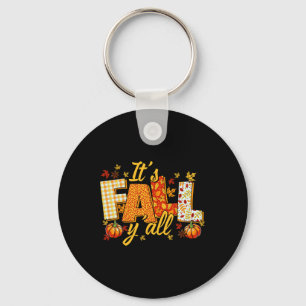 Hello Fall Pumpkin It's Fall Yall Fall Vibes Thank Key Ring