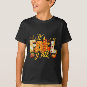 Hello Fall Pumpkin It's Fall Yall Fall Vibes Thank T-Shirt