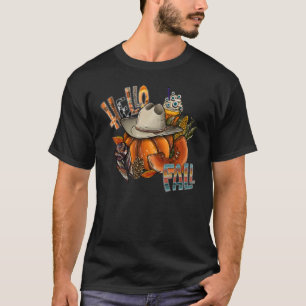 Hello Fall Pumpkin Patch Hello Fall Leaves Autumn T-Shirt