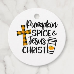 Hello Fall Pumpkin Spice & Jesus Christ Fall Chris Favour Tags