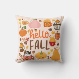 Hello Fall Pumpkins Cushion