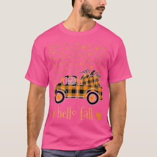 Hello Fall Shirt Funny Halloween Pumpkin Buffalo P