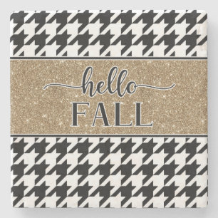Hello Fall Stone Coaster