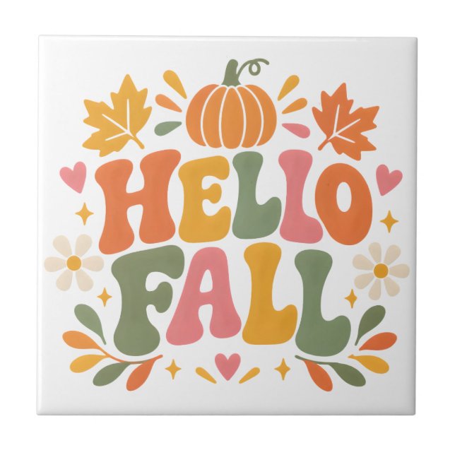 Hello Fall Tile (Front)