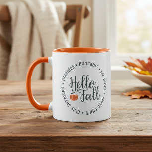 Hello Fall Two-Toned Mug