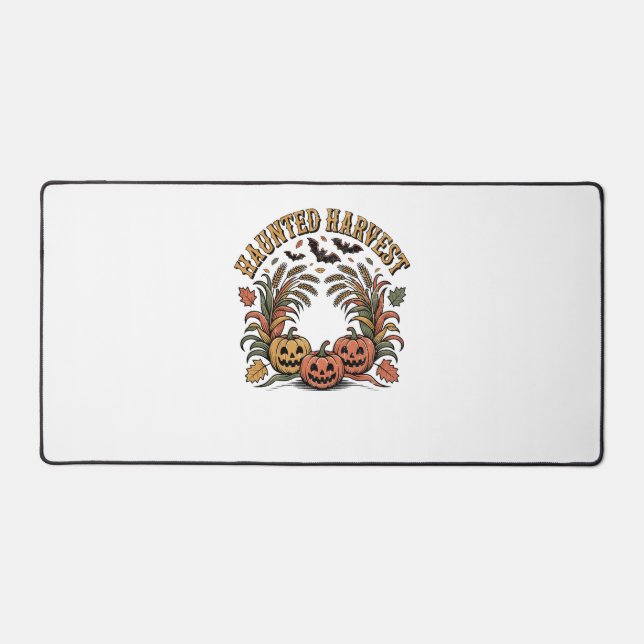 Hello Fall Vibes  Pumpkin Desk Mat (Front)