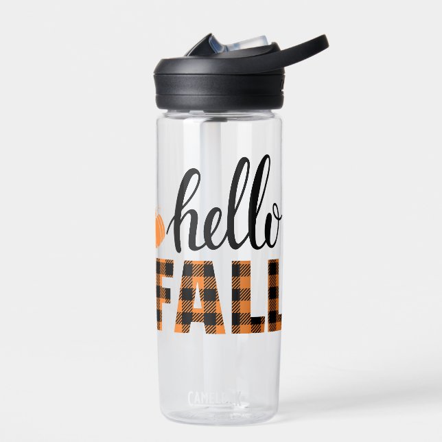 Hello Fall Water Bottle (Left)