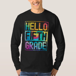 Hello Fifth Grade Back to School 5th Grade Teacher T-Shirt