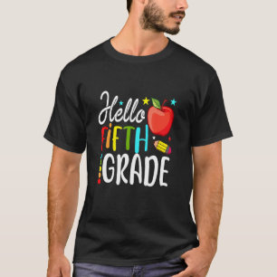 Hello Fifth Grade Back To School For 5th Grade Pup T-Shirt
