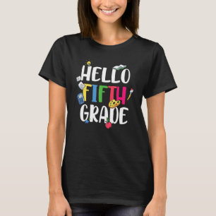 Hello Fifth Grade Cute 5th Grade T-Shirt