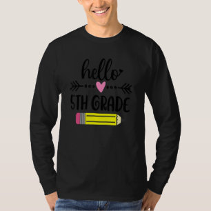 Hello Fifth Grade Team 5th Grade Back To School Te T-Shirt
