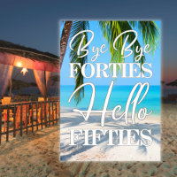  Hello Fifty Beach Scene 50th Birthday Party