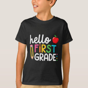 Hello First Day Of 5th Grade Student Back To Schoo T-Shirt