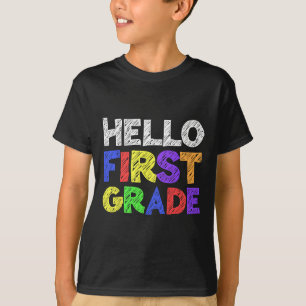 Hello First Grade 1st Grade Byck To School 1 T-Shirt