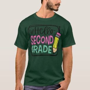 Hello First Grade 2nd Day Pencil; Happy First Day T-Shirt