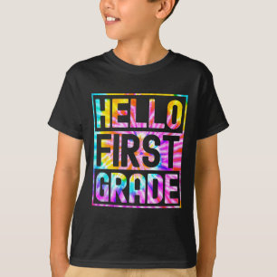 Hello First Grade Back to School 1st Grade Teacher T-Shirt