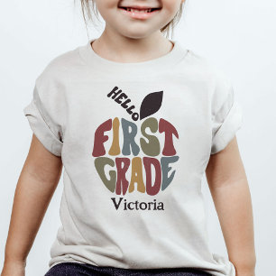  Hello First Grade Back to School Cute Trendy  T-Shirt