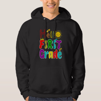 Hello First Grade Back to School Hoodie