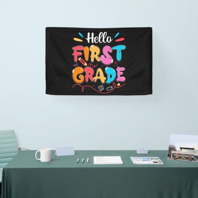 Hello First Grade Banner (Tradeshow)