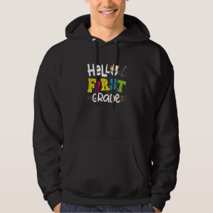 Hello First Grade For First Grade Student Teacher Hoodie