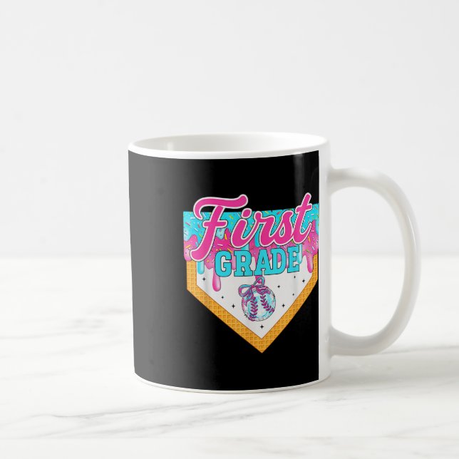 Hello First Grade Sweet Drip Ice Cream First Day O Coffee Mug (Right)