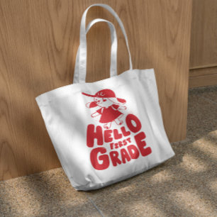 Hello First Grade Tote Bag